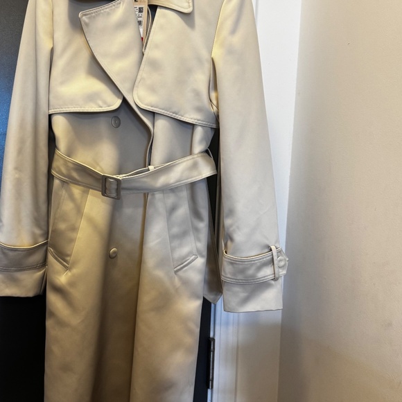 Mango Selection Satin-effect trench coat with belt - Picture 6 of 8